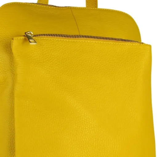 Toscanto Damen Cityrucksack Leder Tasche gelb OTT610RY