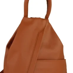 Toscanto Damen Cityrucksack Leder Rucksack braun tan OTT604RC