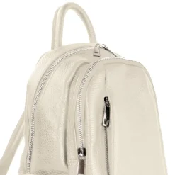 Toscanto Damen Cityrucksack Leder Rucksack beige ORTM101RI