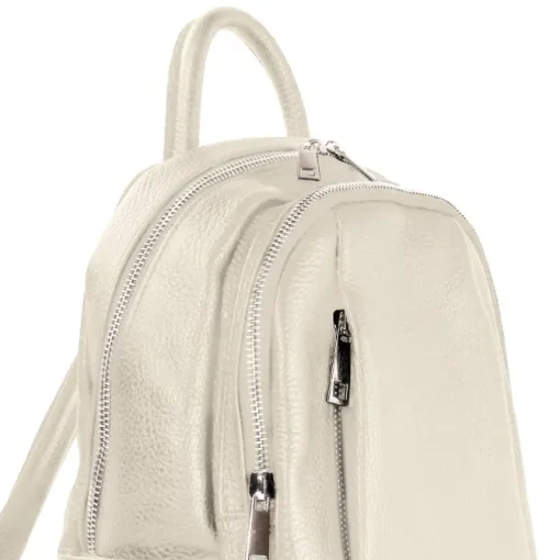 Toscanto Damen Cityrucksack Leder Rucksack beige ORTM101RI