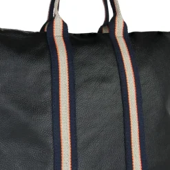 Toscanto Damen Cityrucksack Leder Canvas Tasche schwarz blau beige OTT609RS