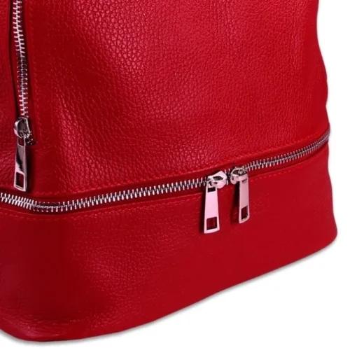 Toscanto Damen Cityrucksack Leder Tasche rot OTT612RR
