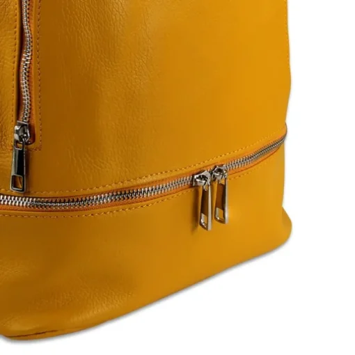 Toscanto Damen Cityrucksack Leder Tasche gelb OTT612RY