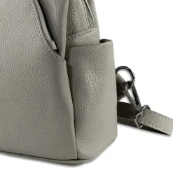 Toscanto Damen Cityrucksack Leder Tasche hellgrau OTT613RK