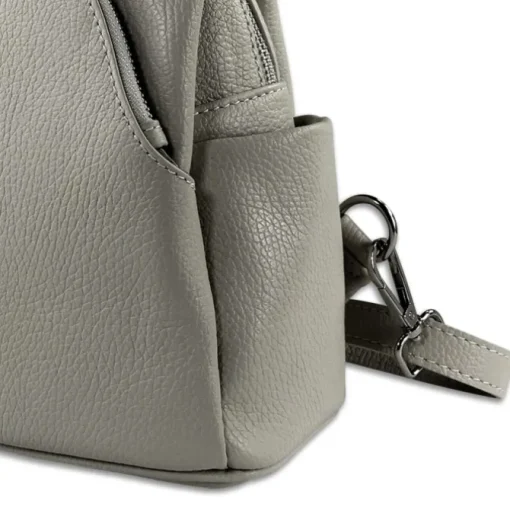 Toscanto Damen Cityrucksack Leder Tasche hellgrau OTT613RK