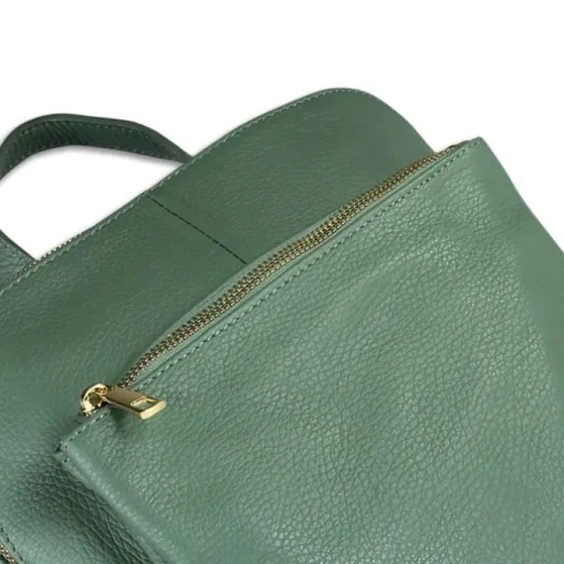 Toscanto Damen Cityrucksack Leder Tasche hellgrün OTT610RL