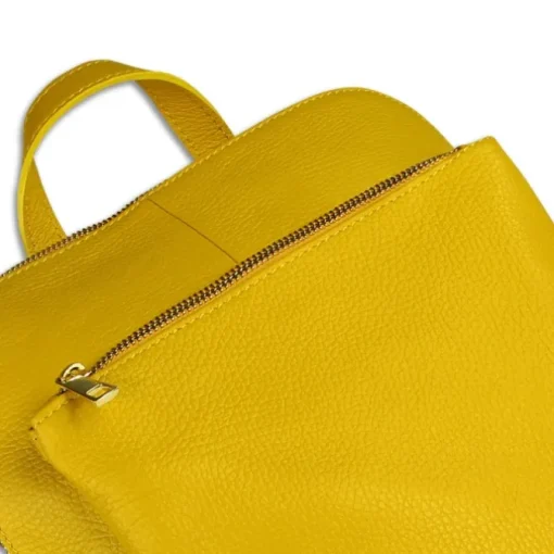 Toscanto Damen Cityrucksack Leder Tasche gelb OTT610RY