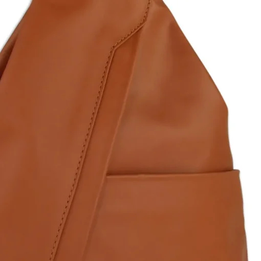 Toscanto Damen Cityrucksack Leder Rucksack braun tan OTT604RC