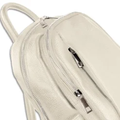 Toscanto Damen Cityrucksack Leder Rucksack beige ORTM101RI