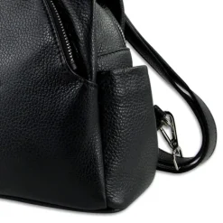 Toscanto Damen Cityrucksack Leder Tasche schwarz OTT613RS