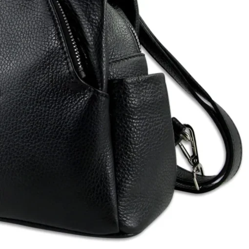 Toscanto Damen Cityrucksack Leder Tasche schwarz OTT613RS