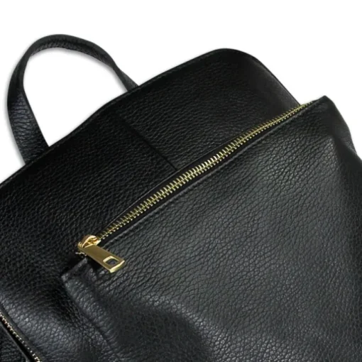 Toscanto Damen Cityrucksack Leder Tasche schwarz OTT610RS