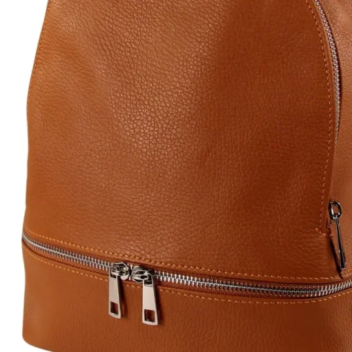 Toscanto Damen Cityrucksack Leder Tasche tan hellbraun OTT612RC