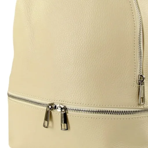 Toscanto Damen Cityrucksack Leder Tasche beige OTT612RI