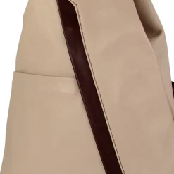 Toscanto Damen Cityrucksack Leder Rucksack rosa braun OTT604RA