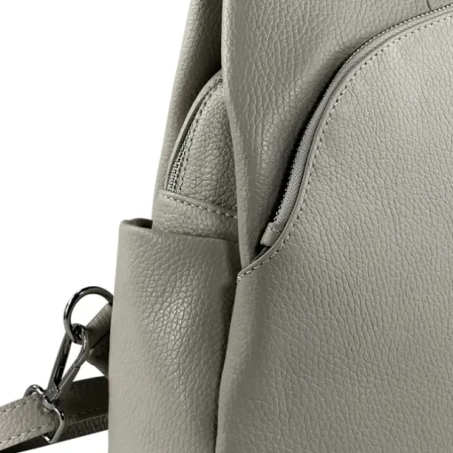 Toscanto Damen Cityrucksack Leder Tasche hellgrau OTT613RK