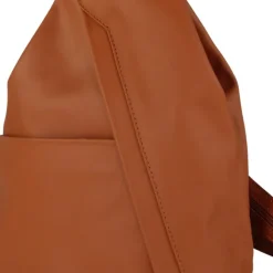 Toscanto Damen Cityrucksack Leder Rucksack braun tan OTT604RC