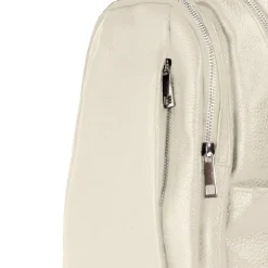 Toscanto Damen Cityrucksack Leder Rucksack beige ORTM101RI