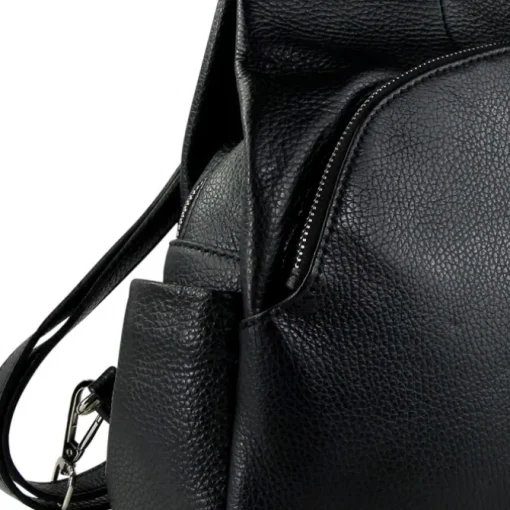 Toscanto Damen Cityrucksack Leder Tasche schwarz OTT613RS