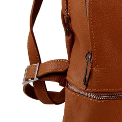 Toscanto Damen Cityrucksack Leder Tasche tan hellbraun OTT612RC