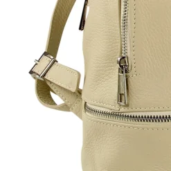 Toscanto Damen Cityrucksack Leder Tasche beige OTT612RI
