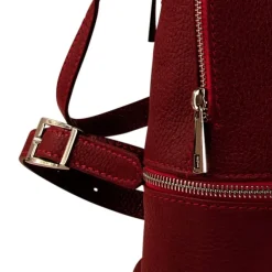 Toscanto Damen Cityrucksack Leder Tasche dunkelrot OTT612RD