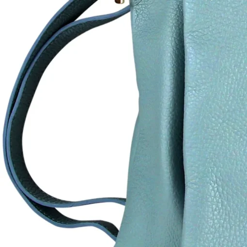 Toscanto Damen Cityrucksack Leder Tasche hellblau OTT610RH