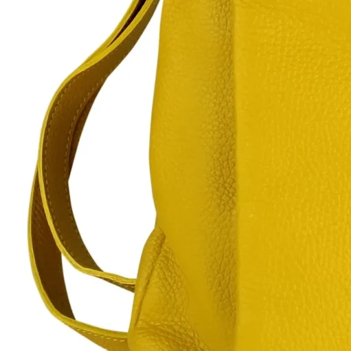 Toscanto Damen Cityrucksack Leder Tasche gelb OTT610RY