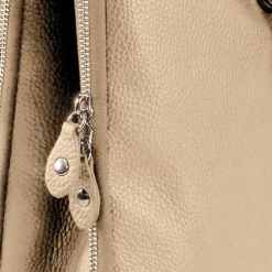 Toscanto Damen Cityrucksack Leder Rucksack taupe beige ORTM102RN