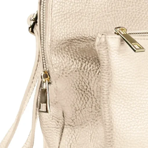 Toscanto Damen Cityrucksack Leder Rucksack beige ORTM103RI