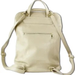 Toscanto Damen Cityrucksack Leder Rucksack beige ORTM103RI