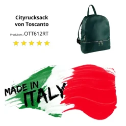 Toscanto Damen Cityrucksack Leder Tasche türkis OTT612RT