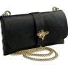 Toscanto Damen Clutch Leder Tasche schwarz OTTM803SS