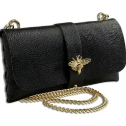 Toscanto Damen Clutch Leder Tasche schwarz OTTM803SS