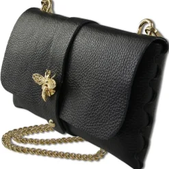 Toscanto Damen Clutch Leder Tasche schwarz OTTM803SS