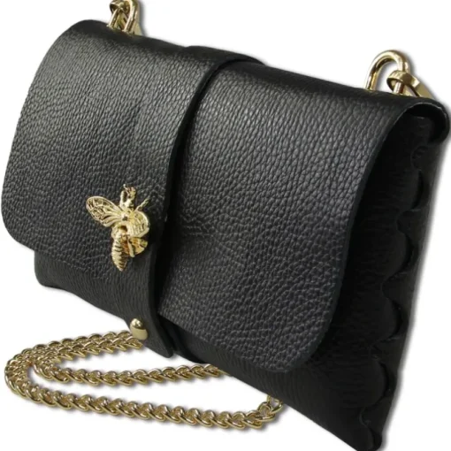 Toscanto Damen Clutch Leder Tasche schwarz OTTM803SS