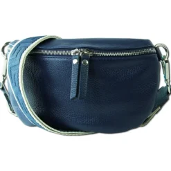 Toscanto Damen Gürteltasche Leder Tasche blau OTT807BB