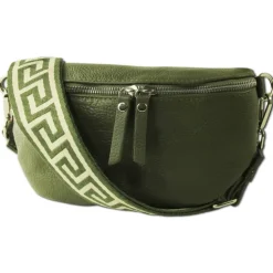 Toscanto Damen Gürteltasche Leder Tasche grün OTT807BG