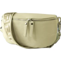 Toscanto Damen Gürteltasche Leder Tasche beige OTT807BI