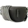 Toscanto Damen Gürteltasche Leder Tasche grau OTT807BK