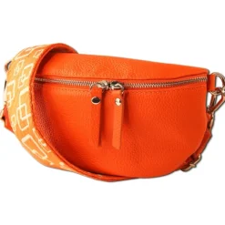 Toscanto Damen Gürteltasche Leder Tasche orange OTT807BO