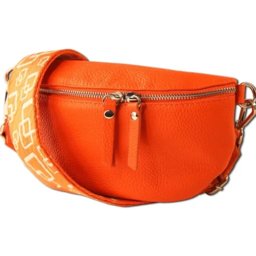 Toscanto Damen Gürteltasche Leder Tasche orange OTT807BO