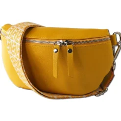 Toscanto Damen Gürteltasche Leder Tasche gelb OTT807BY