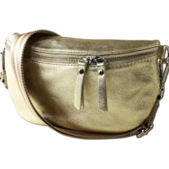 Toscanto Damen Gürteltasche Leder Tasche gold OTT807BZ