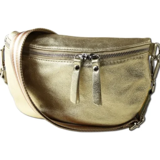 Toscanto Damen Gürteltasche Leder Tasche gold OTT807BZ