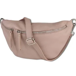 Toscanto Damen Gürteltasche Leder Tasche rosa OTT820BA