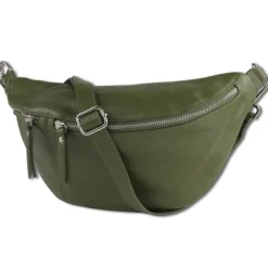 Toscanto Damen Gürteltasche Leder Tasche grün OTT820BG
