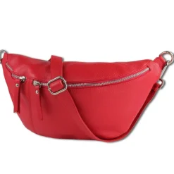 Toscanto Damen Gürteltasche Leder Tasche rot OTT820BR