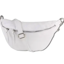 Toscanto Damen Gürteltasche Leder Tasche weiß OTT820BW