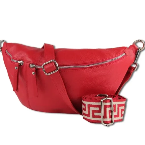 Toscanto Damen Gürteltasche Leder Tasche rot OTT821BR